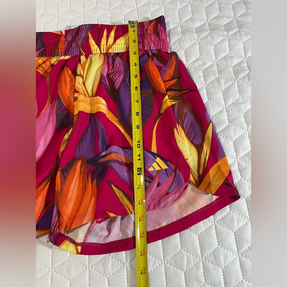 Adidas x Farm Rio Tropical Club Print Running Shorts NWT Women’s Small - Picture 10 of 11